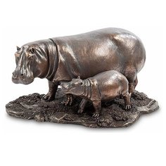 Статуэтка Бегемот с детенышем WS-773 113-903519 Veronese