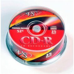 Диск VS CD- R 80 52x CB/25