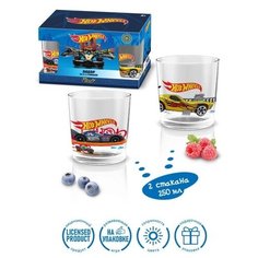 Стакан низкий "Ода" "Hot Wheels" в подарочной коробке / стакан детский (стекло) 2х250 мл Priority