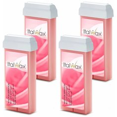 Italwax, Набор Воск в картридже роза 100 мл, 4 шт