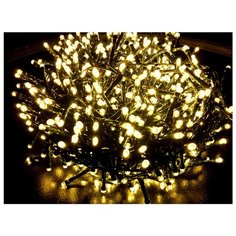 Гирлянда Winter Glade светодиодная CK370, 740 см, 370 ламп, теплый белый/зеленый провод