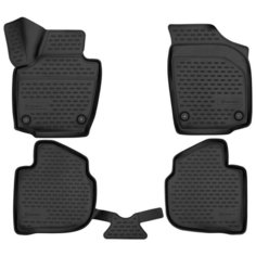 Коврики 3D в салон подходят для VOLKSWAGEN Polo, 2020- >, 4шт. (полиуретан) Element