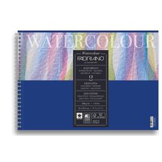 Альбом для акварели Fabriano Watercolour Studio 300г/м.кв 21x29,7см (А4) Фин 12л спираль по короткой стороне
