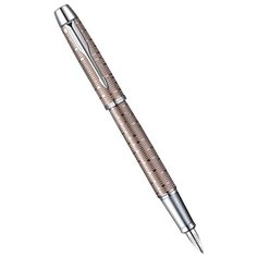 PARKER перьевая ручка IM Metal Premium Vacumatic F224, 1906777, синий цвет чернил