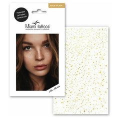 Miami tattoos Переводные тату-веснушки Splash gold
