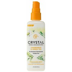 Crystal дезодорант, спрей, Chamomile & Green Tea (spray), 118 мл ​Crystal