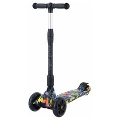 Самокат Детский Tech Team Tiger PRINT 2020-21, черный