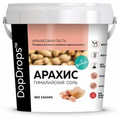 Паста арахисовая Кранч с гималайской солью DopDrops, 1 кг