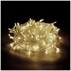 Гирлянда Vegas Бахрома световая постоянное свечение, 300 х 60 см, 72 лампы, теплый белый/прозрачный провод