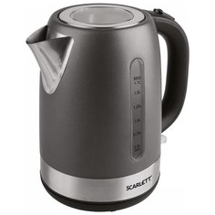 Чайник электрический Scarlett SC- EK21S71, 1.7 л, 2200 Вт, маренго