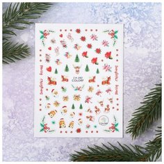 Queen fair Наклейки для ногтей «Merry Christmas