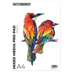 Альбом для смешанных техник SKETCHMARKER MIXED MEDIA PRO 160гр/м.кв А4 30 листов