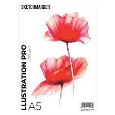 Альбом для маркера SKETCHMARKER ILLUSTRATION PRO 200гр/м.кв А5 30 листов