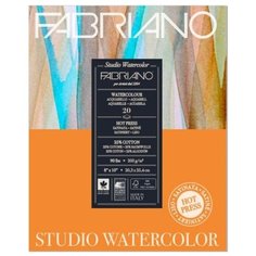 Fabriano Склейка для акварели "Watercolour" 200г/м2 28x35,6см Satin \ Hot pressed 20л по 1 стороне