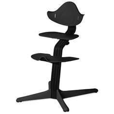 Растущий стульчик Evomove Nomi + текстиль, черный/черное основание/лазурь