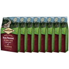 Сухой корм для кошек Carnilove для вывода шерсти, с уткой, с фазаном 8 шт. х 400 г