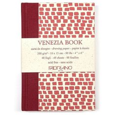 Блокнот для зарисовок Fabriano Venezia Book 200г/м2 10*15см мелкозернистая 48л