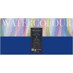 Блок для акварели Fabriano Watercolour Studio 300г/м2 (25%хлопок) 20*40см Фин 20л склейка по 4 сторонам