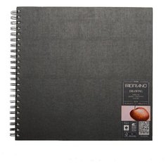 Блокнот для зарисовок Fabriano Drawingbook 160г/м2 30*30см мелкозернистая 60л спираль по короткой стороне