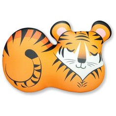 Мягкая игрушка антистресс Штучки, к которым тянутся ручки "Тигр Улитка", желтый