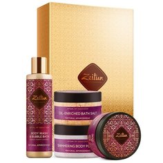 Zeitun Набор "SPA-ритуал соблазна" с натуральными афродизиаками: гель для душа, скраб, крем и соль для ванн Зейтун