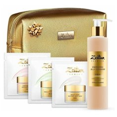 Zeitun Косметический набор Premium Holiday Set: косметичка, гель для умывания, маски для лица Зейтун