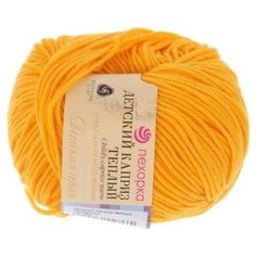 Пряжа Пехорка Детский каприз теплый, 50 г, 125 м, 10 шт., 012 желтый