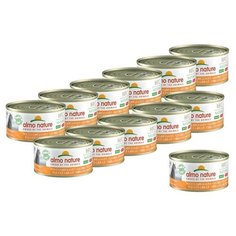 Almo Nature Консервы для кошек Итальянские рецепты:"Курица гриль" (HFC Natural Made in Italy grilled Chicken) 0,07 кг х 12 шт.