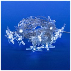 Гирлянда Uniel нить 07920 (280 см), 280 см, 20 ламп, белый/прозрачный провод