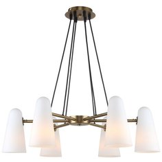 Люстра Favourite Vision 2763-6P, E14, 240 Вт, кол-во ламп: 6 шт., цвет арматуры: бронзовый, цвет плафона: белый