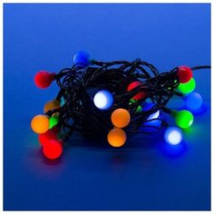 Гирлянда Uniel нить 11093 (280 см), 280 см, 20 ламп, разноцветный/зеленый провод