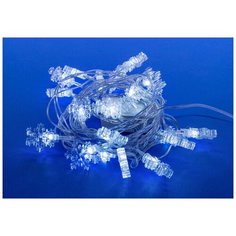 Гирлянда Uniel нить 07923 (280 см), 280 см, 20 ламп, белый/прозрачный провод