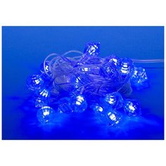 Гирлянда Uniel нить 07922 (280 см), 280 см, 20 ламп, синий/прозрачный провод