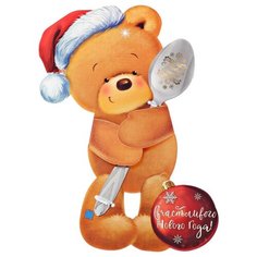 Yiwu Youda Import and Export Ложка чайная Счастливого Нового года!, 14 см серебристый