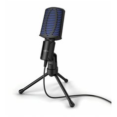 Микрофон проводной Hama Stream 100 2м черный