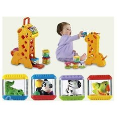 Fisher Price Жираф с кубиками - Развивающая игрушка для малышей Fisher Price от 6 мес