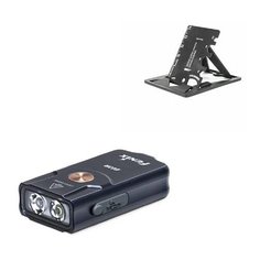 Фонарь Fenix E03R + Мультитул (аккумулятор встроенный, зарядка Type- c, 260люмен, белый и красный свет)