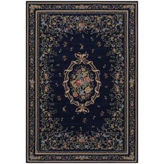 Гобеленовый ковер Renaissance 009- dark blue прямоугольник (140*200 см) Deluxe Carpet