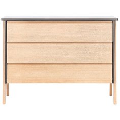 Комод Leset Сканди 3 ящика, Дуб/Серый ясень