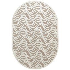 Бельгийский вискозный ковер с рельефом Venezia RV329- R119 овал (160*230 см) Ragolle