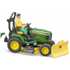 BRUDER Трактор JOHN DEERE с прицепом и фигуркой