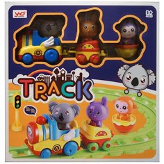 Железная дорога с животными и неваляшкой 2 вагона (звук) 669-108 HK Industries