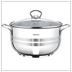 Кастрюля из нержавеющей стали "Модерн", с крышкой, 3,1 литра Маруся