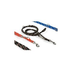 Beeztees 744013 Поводок нейлоновый черный Перестежка 200см*13мм (может исп. д/2- х собак)