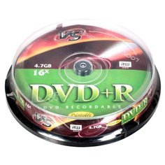 Диск VS DVD+R 4, 7 GB 16x CB/10 Ink Print