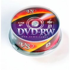 Диски VS DVD- RW 4,7 GB 4x CB/25