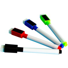 Маркер цветной на водной основе, с магнитом (набор 4 шт) Сима ленд