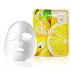 Маска для лица 3W CLINIC с экстрактом лимона - Fresh Lemon Mask Sheet, 23 мл