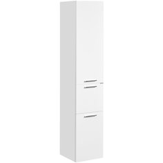 Шкаф-колонна AQUATON Инди 80 1A188603ND010 340х1647х320 подвесная, бельевая корзина, белый глянец Акватон