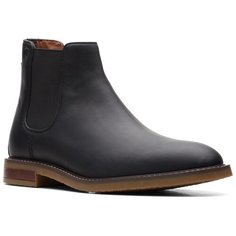 Ботинки челси Clarks, размер 41.5, black leather